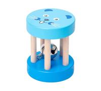 Wooden Rattle - Rattle Toy 0-6 Months,Roller With Sound, Nursing Shower Sensory Development With Sound