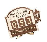 Wooden Reading Counter Readings Aid Suitable for Home Library Use Fostering Good Routines Daily Wooden Trackers
