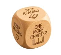 Wooden Reading Decision Dice 2pcs Wooden Reading Decision Dice, Wood For Book Lovers, Cute Him Her Teacher Gift, Bookish Desk Decor Classroom