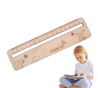 Wooden Reading Ruler - Guided Text Strip, Reading and Writing Competence Aid, Classroom Learning Aid, Lines to Improve Student Focus, Durable Learning Supplies