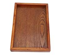 Wooden Rectangle Tea Tray Serving Table Plate for Coffee Fruit Snack Use in Restaurants 22x15cm