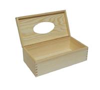 Wooden Rectangular Tissue Box Napkin Holder Cover Case Decoupage T1