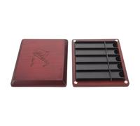 Wooden Reed Case for Alto Saxophone, Double-sided Storage Holder
