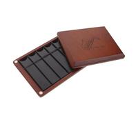 Wooden Reed Case with Double-sided Storage Holds 10 for Clarinet Reeds