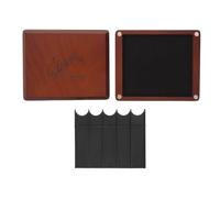 Wooden Reed Storage Box Double-sided Hold up 10 Brown