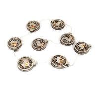 Wooden Reindeer Light String Christmas Bauble LED Garland
