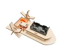 Wooden Remote Control Boat - Fun Experimental Science Kit, Reusable Nursery Activity Kit with Electric Boat for Classroom