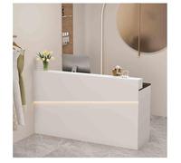 Wooden Retail Checkout Counter with Lockable Drawer - Reception Desk for Lobbies Beauty Salons and Retail Stores (A2 31.4"x19.6"x41.7")
