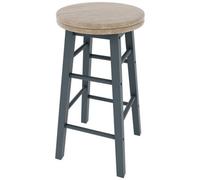 Wooden Revolving Bar Stools Solid Pine Kitchen Breakfast Dining