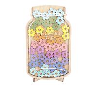 Wooden Reward Jar - Positive Behavior, Star Motivation Tracker | Daisy Floral Jumps, Classroom Incentives Supplies, Student Display, Encouragement Deg