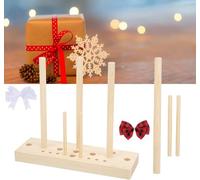 Wooden Ribbon Bow Maker Diy Bow Maker for Ribbon, Wooden Bow Maker Adjustable Bow Making Tool, Bowmaker Tool Multi Size Craft Bow Maker with Wooden Board Sticks for Wreaths,gift Bows, Corsages