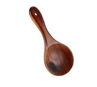 Wooden Rice Paddle,Non-Stick Rice Shovel,Wood Rice Scooper,Kitchen Rice Scoop with Handle,Big Potato Serving Spoon,Food Service Spoon