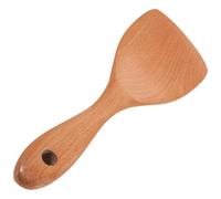 Wooden Rice Paddle Spoon, Thick Handle Timber, Non Stick Serving