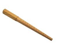 Wooden Ring Stick, Gauge Sizer with Non-Roll Handle, Grooved & Marked U.S. Standard Sizes: 1-15, Tool for Enlarging, Forming and Shaping Rings