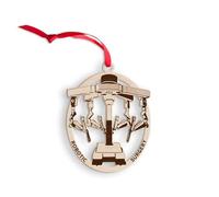 Wooden Robotic Surgery Christmas Ornament, Robotic Arm Ornaments for Xmas Tree Decor, Medical Robot Keepsake Gifts for Orthopedic Surgeons, Neurosurgeons, Surgical Techs, Doctors, Surgical Assistants