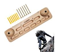 Wooden Rock Board - Finger Board for Climbing Training | Door Mounted Pull Up Bar | Wall Mounted Handle Frame for Indoor Gym Workouts | Pl