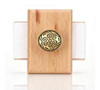Wooden Rocker Blotter, Desk Ink Blotter Calligraphy Seal Stamp Ink Absorbing Seal Quick Dry Ink Absorber for Pen Writing