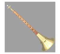 Wooden Rod Thickened Brass Bowl Suona Adult Beginner Unfixed Ethnic Suona Woodwind Instrument Suona For Beginners (Color : 31cm)