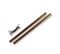 Wooden Rod with with String and Rubber Band for Japanese Tenugui Tapestry, Small Size, 16.9" Long