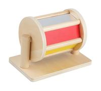 Wooden Roller for Children, Rainbow Rotating Drum, Sensory Development Toy, Toys for 1 Years, 6 to 12 Months, Nicontesore Wooden Toys