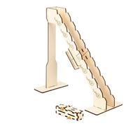 Wooden Roller Ramps Model Educational Center of Gravitation Principles Demonstrator Physics Teaching Aid for Students Physics Set