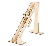 Wooden Roller Ramps Model Educational Center of Gravitation Principles Demonstrator Physics Teaching Aid for Students Physics Set