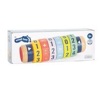 Wooden Rolling Calculator Educate Maths Learning Toy Multiplication 6+