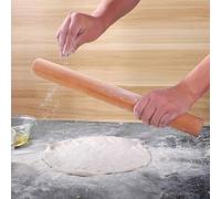 Wooden Rolling Pin for Dough, Solid Fondant Roller 40 50 60 CM Long, Non-Stick Pasta Rolling Pins for Pasta Flour Noodles Pastry Tortilla Bread Pizza (LxD 60x3.5cm/23.6x1.4in)