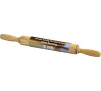 Wooden Rolling Pin, Rotating Centre Dough Roller with Handles for Baking (43x4cm Medium)