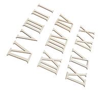 Wooden Roman Numerals, 12Pcs Wooden Roman Numerals Wooden Roman Numerals DIY Clock Numbers Wood Craft Hand-Made Decorations 7CM