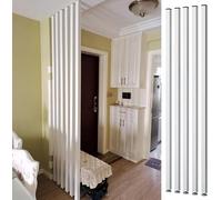 Wooden Room Divider 70-240 cm Height Vertical Slatted Partition for Home Office Entryway Decoration No Assembly Required Stylish Space Separator