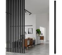 Wooden Room Divider Panel, Easy to Cut & Install, Black 1pc, 190cm/74.8in, Solid Wood for Home & Office Space Separation