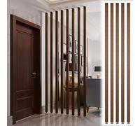Wooden Room Divider Partition Screen - Tall Hollow Decor Column for Living Room, Restaurant, Office Entrance