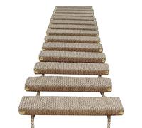 Wooden rope bridge, suitable for small animals, 100% natural, flexible, bendable, boring, non-toxic, safe, suitable for indoor play(L)