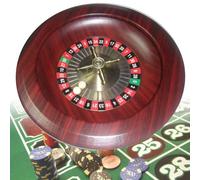 Wooden Roulette Wheel Set, European Turntable Leisure Table Games for an at-Home Game Night or Club Party