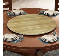 Wooden Round 50 100cm 360° Silent Rotating Serving Tray Non Slip Design for Dining Table Large Turntable with Smooth Bearings Ideal for Entertaining.