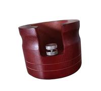 Wooden Round Bottomless Portafilter Holder Coffee Accessories Impacts Resistant Wood Espresso Tamping Station Home Coffee Station