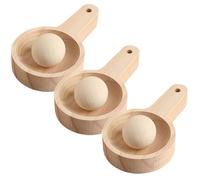 Wooden Round Dumpling Press Maker, Uniform Wrappers Mould Pasty Dough Dimsum Maker Kitchen Tool Handheld Dumpling Skin Roller for Dumplings Snow Skin Pastries Tortillas