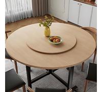 Wooden Round Lazy Susan for Dining Table Marble Texture Turntable 36in (90cm) - Perfect for 50-120cm Tables Ideal for Serving and Entertaining and Stylish
