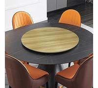 Wooden Round Rotating Lazy Susan Kitchen Serving Tray Round Turntable for Dining Table Rotating Service Plate Perfect for Entertaining (Color: B Size: Adjustable)
