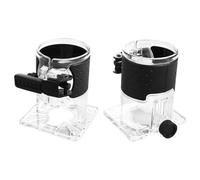 Wooden Router Base 2PCS Woodworking Trimming Base Transparent Shell Milling Machine Base Electric Trimmer Machine Base Power Tool Accessories