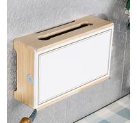 Wooden Router Shelf Wall Mount WiFi Router Storage Box,Crea tive Multi-Function Router Box Hider,WiFi Wireless Router Storage Cover,Basket for Hiding Router(White/Gold,L34cm/13in)