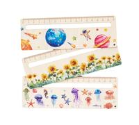 Wooden Rulers - Reading Tools For | Cute Wooden Student Ruler, Reading Aid Band Classroom Supplies, Wooden Reading Tracking Rules, Class P Supplies