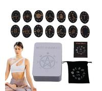 Wooden Rune Set, Witch Rune Set with Guidebook, 14 Wooden Runes and Books | Witch Rune Kit with Guide Book Beginner Set, Pagan / Altar / Divination / Meditation / Spiritual