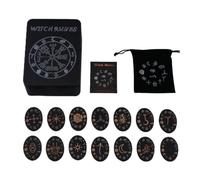 Wooden Runes Set Divination Kit Guide Book