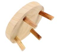 Wooden Rustic Three-legged Cake Stand 20x9cm Large Dessert Display Stool with Storage Rack for Fruit, Flowers, and Small Stool Kitchen Dining Display