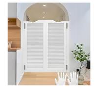 Wooden Saloon Cafe Swinging Doors - Arched Top Barn Door for Kitchen Hallway Bar Shop Porch - Pet Gate - Size: 29.5x39.4in (W75xH100cm)