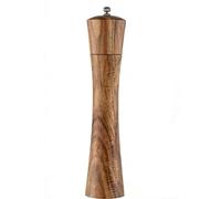 Wooden Salt & Pepper Mill Grinder 10 inch/27cm Tall Ceramic Rotor with Strong Adjustable Coarseness
