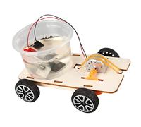 Wooden Salt WatersEngine Car Model Waters Powered Vehicle Craft Set for Creative Students Educational Activity Wooden Car Powered by Waters