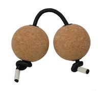 Wooden Sand Eggs Percussion Shakers 5cm Asalato Fingertip Ball for Music Classes and Drummers Brown